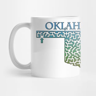 State of Oklahoma Colorful Maze Mug